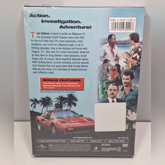 Magnum P.I. The complete Fourth Season NEW - Picture 2 of 13